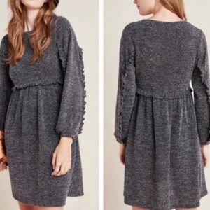 Anthropologie Ro & De Stella Knit Ruffle Sweater Dress XL